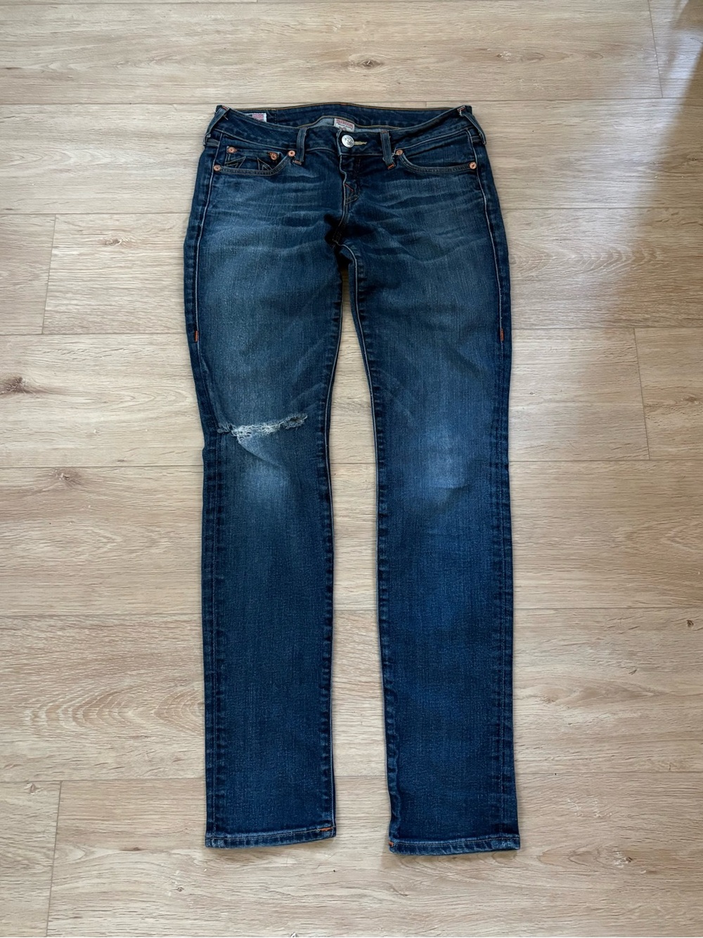 True Religion Y2K Distressed Skinny Jeans Size 29